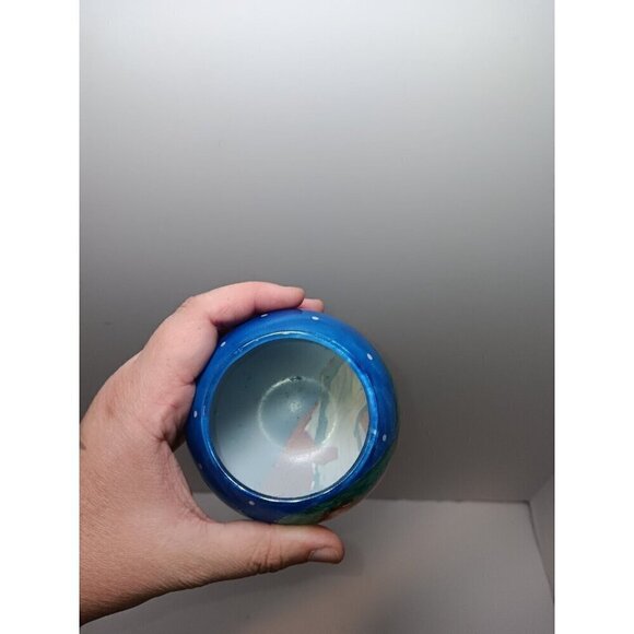 Northern Lights Candles Reverse Painted Angel Candle Holder Lantern Holiday - Picture 5 of 5